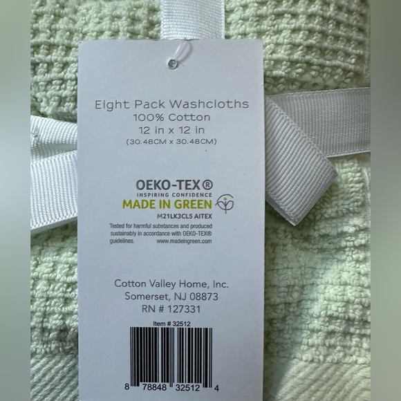 🎁SPA Luxury Bath Washcloths - 8 Pack - 12” x 12” - Multi Color - Picture 4 of 5